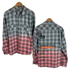 BF1055 Mens Boohoo Man Trendy Streetwear Button Down Shirt L